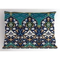 thumbnail image 1 of Ambesonne Folkloric Pillow Sham, Abstract Navy Design, 36" X 20", Navy Blue, 1 of 2