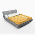 thumbnail image 1 of Ambesonne Food Fitted Sheet, Melting Ice Cream Cones, Queen Size, Multicolor, 1 of 3