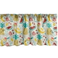 thumbnail image 1 of Ambesonne Food Window Valance, Fruits Abstract Kitchen, 54" X 18", Multicolor, 1 of 3