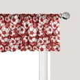 thumbnail image 1 of Ambesonne Football Window Valance, Soccer Balls Team Game, 42" x 18", Ruby Pale Salmon White, 1 of 3