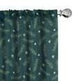 thumbnail image 1 of Ambesonne Forest Window Curtains, Pine Tree Branches New Year, Each 28" W x 63" L, Fern Green Dark Teal, 1 of 4
