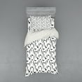 thumbnail image 1 of Ambesonne Forest Bedding Set 3 Pcs, Pine Trees Rabbit Animal, Twin, Black White, 1 of 2