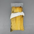 thumbnail image 1 of Ambesonne Forest Bedding Set 3 Pcs, Simple Oriental Nature Leaf, Twin XL, Yellow Mustard, 1 of 3