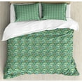 thumbnail image 1 of Ambesonne Forest Duvet Cover Set, Blossoms Field Jungle Art, 2-Calking, Blue and Multicolor, 1 of 6
