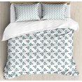 thumbnail image 1 of Ambesonne Forest Duvet Cover Sets, Botanical Simple Branches, 2-Queen, Laurel Green and White, 1 of 7