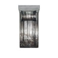 thumbnail image 1 of Ambesonne Forest Fitted Sheet & Pillow Sham Set, Nature Mystic Dark, Twinxl, Brown White, 1 of 2