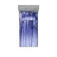 thumbnail image 1 of Ambesonne Forest Fitted Sheet & Pillow Sham Set, Winter Woodland Foggy, Twinxl, Purple Black Grey, 1 of 2