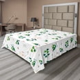 thumbnail image 1 of Ambesonne Forest Flat Sheet, Doodle Style Woodland Items, Full Size, Petrol Blue Green, 1 of 1