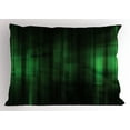 thumbnail image 1 of Ambesonne Forest Green Pillow Sham, Technology Pattern, 26" X 20", Green Black, 1 of 2