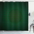 thumbnail image 1 of Ambesonne Forest Green Shower Curtain, Grid Tile Polygons, 69"Wx84"L, Green Black, 1 of 3