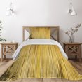 thumbnail image 1 of Ambesonne Forest Quilted Coverlet 2 Pcs, Simple Oriental Nature Leaf, Twin Size, Yellow Mustard, 1 of 2