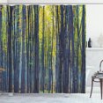 thumbnail image 1 of Ambesonne Forest Shower Curtain, Autumn Woodland Nature, 69"Wx75"L, Grey Green, 1 of 5