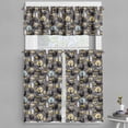 thumbnail image 1 of Ambesonne Forest Valance & Curtain, Hand-Drawn Foxes Trees Art, 55"x30", Earth Yellow and Grey, 1 of 1