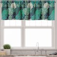 thumbnail image 1 of Ambesonne Forest Valance Pack of 2, Woodland Trees Nature Art, 54"X18", Dark Teal Cream Brown, 1 of 4