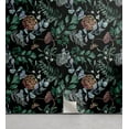 thumbnail image 1 of Ambesonne, Forest Vibes Peel & Stick Wallpaper for Home, Night Woodland Leaves, 13"x100", Jade Green and Charcoal Grey, 1 of 1