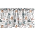 thumbnail image 1 of Ambesonne Forest Window Valance, Animals Flower Mountain Art, 42" x 12", Sand Brown Blue Grey, 1 of 2