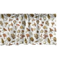 thumbnail image 1 of Ambesonne Forest Window Valance, Mushrooms from Autumn Print, 42" x 18", Cinnamon Beige and Tan, 1 of 3