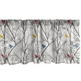 thumbnail image 1 of Ambesonne Forest Window Valance, Woodland Nature Birds Trees, 54" X 12", Coconut and Multicolor, 1 of 3