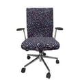 thumbnail image 1 of Ambesonne Fourth of July Office Chair Cover Stretchable High Back, Celebration Stars, Sea Blue Dark Pink, 1 of 1