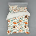 thumbnail image 1 of Ambesonne Fox Bedding Set 4 Pcs, Funny Garden, Queen, Turquoise Orange Brown, 1 of 3