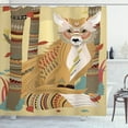 thumbnail image 1 of Ambesonne Fox Shower Curtain, Fluffy Fox in the Forest, 69"Wx70"L, Pale Coffee, 1 of 3