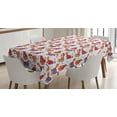 thumbnail image 1 of Ambesonne Fox Tablecloth Rectangular Table Cover, Animals in Winter Sweaters, 60"x84", Multicolor, 1 of 4