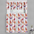 thumbnail image 1 of Ambesonne Fox Valance & Curtain, Animals in Winter Sweaters, 55"x36", Multicolor, 1 of 6