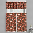 thumbnail image 1 of Ambesonne Fox Valance & Curtain, Vulpe from Forest, 55"x24", Orange Army Green White, 1 of 6