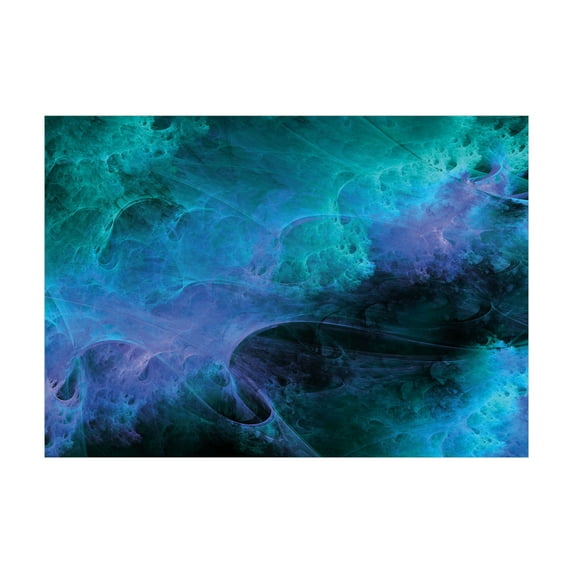Ambesonne Fractal Jigsaw Puzzle, Surreal Colors, Heirloom-Quality Fun Activity for Family Durable Cardboard, 1000 pcs, Blue