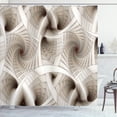 thumbnail image 1 of Ambesonne Fractal Shower Curtain, Abstract Digital Style, 69"Wx75"L, Beige, 1 of 5