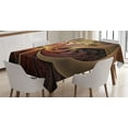 thumbnail image 1 of Ambesonne Fractal Tablecloth Rectangular Table Cover, Gothic Medieval Theme, 52"x70", Multicolor, 1 of 4