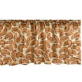 thumbnail image 1 of Ambesonne French Cafe Window Valance, Croissants Bakery Theme, 42" x 12", Beige Apricot and Rust, 1 of 2