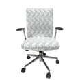 thumbnail image 1 of Ambesonne French Floral Office Chair Cover Stretchable High Back, Curlicue Leafy Retro, Pale Grey and White, 1 of 1