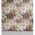 thumbnail image 1 of Ambesonne French Peel & Stick Wallpaper for Home, Vintage Rose Flowers City, 13"x72", Pink Camel Multicolor, 1 of 5