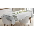 thumbnail image 1 of Ambesonne Frog Tablecloth Rectangular Table Cover, Happy Jumping Toad Humor, 60"x90", Olive Green Grey, 1 of 4