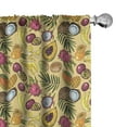 thumbnail image 1 of Ambesonne Fruit Curtains, Tropical Summer Food, Pair of 28"x63", Multicolor, 1 of 5
