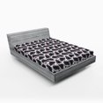 thumbnail image 1 of Ambesonne Fruit Fitted Sheet, Retro Grape Plum Cherry, Queen Size, Dark Purple and Red, 1 of 3