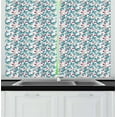 thumbnail image 1 of Ambesonne Fruit Kitchen Curtains, Spring Season Raspberries, 55"x39", Multicolor, 1 of 2