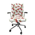 thumbnail image 1 of Ambesonne Fruit Office Chair Cover Stretchable High Back, Cherry Fruit Pattern, White Vermilion Green, 1 of 1