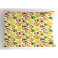 thumbnail image 1 of Ambesonne Fruit Pillow Sham, Watermelon Kiwi Avocado, 36" X 20", Multicolor, 1 of 2