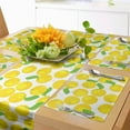 thumbnail image 1 of Ambesonne Fruit Table Runner & Placemats, Repeating Citrus Plant Orange, Placemat 4 pcs + Runner 16"x90", Yellow Green White, 1 of 2