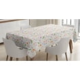 thumbnail image 1 of Ambesonne Fruit Tablecloth Rectangular Table Cover, Lemon Pear Pineapple, 60"x84", Multicolor, 1 of 4