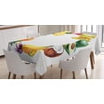 thumbnail image 1 of Ambesonne Fruit Tablecloth Rectangular Table Cover, Nature Food Vegetables, 52"x70", Multicolor, 1 of 4