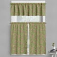 thumbnail image 1 of Ambesonne Fruit Valance & Curtain, Vintage Grape Bunches Leaves, 55"x30", Green Brown, 1 of 7