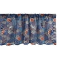 thumbnail image 1 of Ambesonne Fruit Window Valance, Fig Fruits Pattern Spring, 54" X 18", Blue Purple Grey, 1 of 3