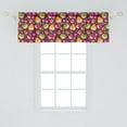 thumbnail image 1 of Ambesonne Fruit Window Valance, Funny Fruits with Little Girl Faces Apple Strawberry Cherry Childish Characters, Curtain Valance for Kitchen Bedroom Decor with Rod Pocket, 54" X 18", Multicolor, 1 of 2