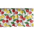 thumbnail image 1 of Ambesonne Fruit Window Valance, Graphic Colored Cherries, 54" X 18", Red Yellow Green, 1 of 3