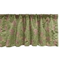 thumbnail image 1 of Ambesonne Fruit Window Valance, Vintage Grape Bunches Leaves, 54" X 18", Green Brown, 1 of 3