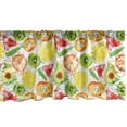 thumbnail image 1 of Ambesonne Fruit Window Valance, Watermelon Kiwi Avocado, 42" x 12", Multicolor, 1 of 3