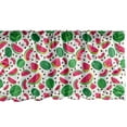 thumbnail image 1 of Ambesonne Fruit Window Valance, Watermelon Slices and Kernels, 42" x 12", White Hot Pink and Green, 1 of 3